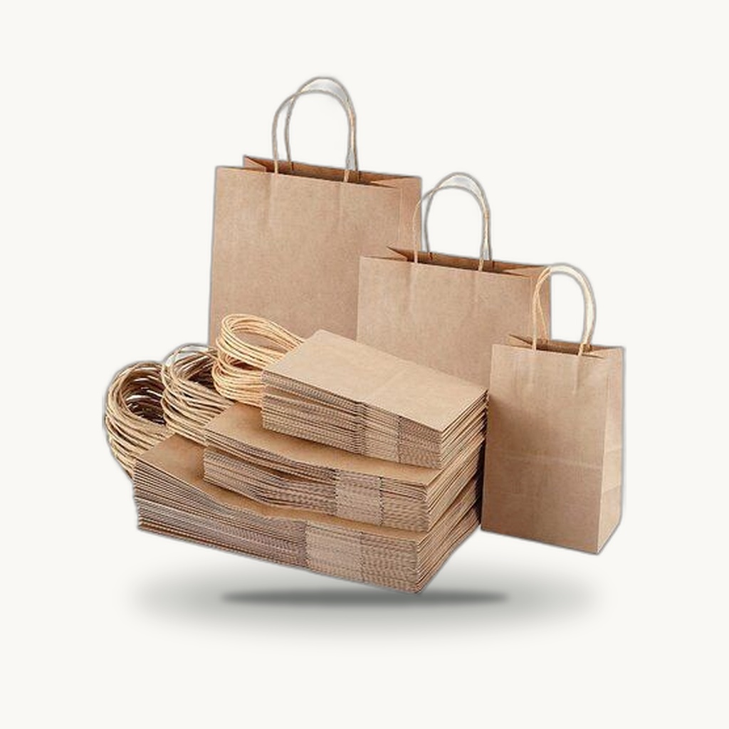 Brown Kraft Paper Bag Design #2 - Eco Print & Pack Nepal