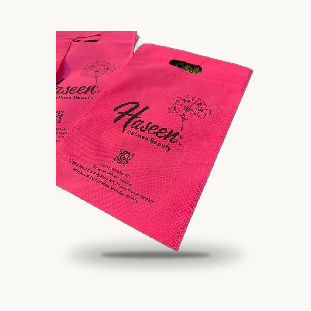 D-Cut Bag Non-Woven Design #1 - Eco Print & Pack Nepal