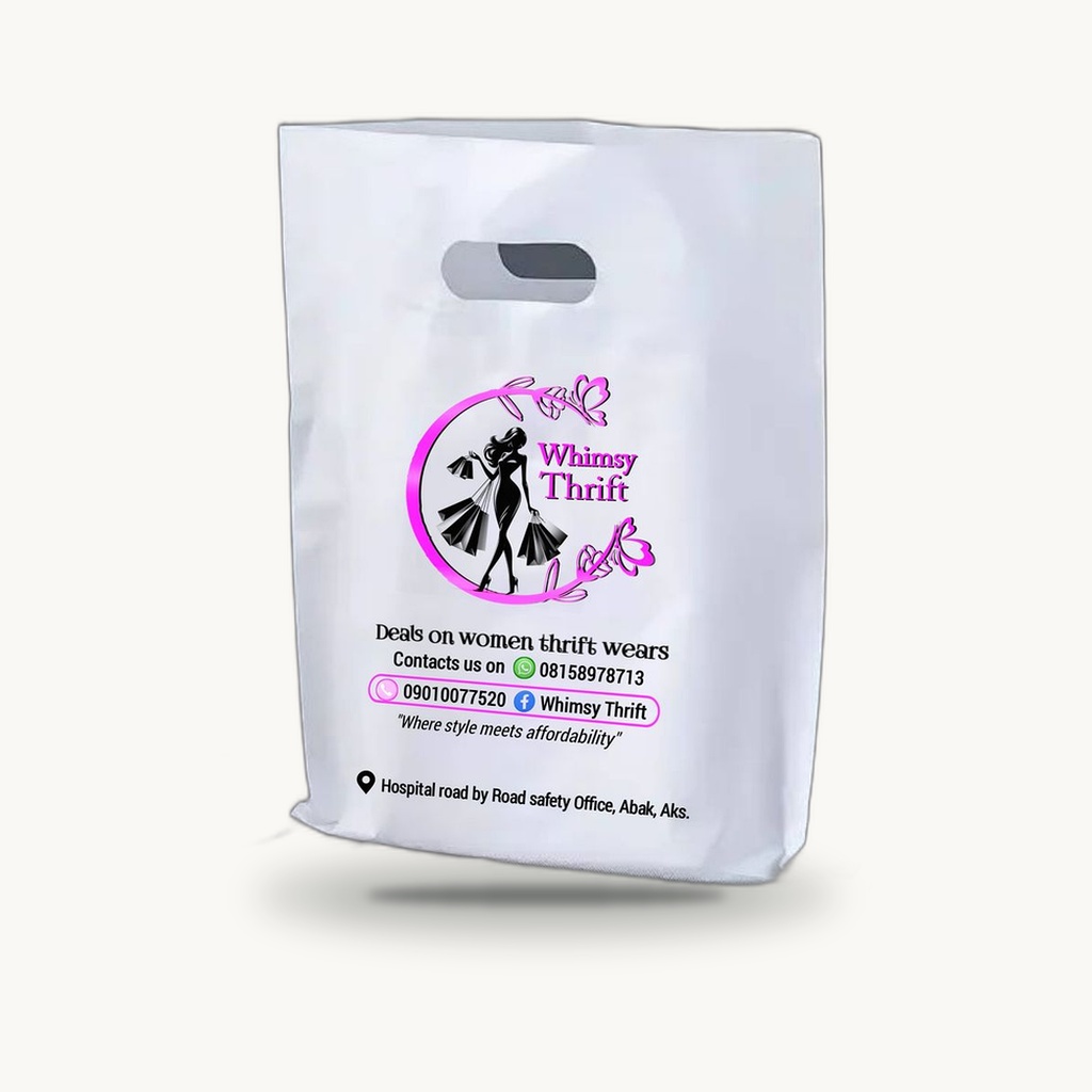 D-Cut Bag Non-Woven Design #2 - Eco Print & Pack Nepal