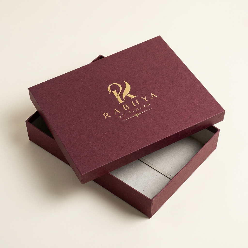 Handcrafted Rigid Lokta Luxury Box Design #7 - Eco Print & Pack Nepal